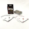Front and Back Side Printed Custom High Quality Black Core Paper Playing Cards Poker Set with Packaging Box sets