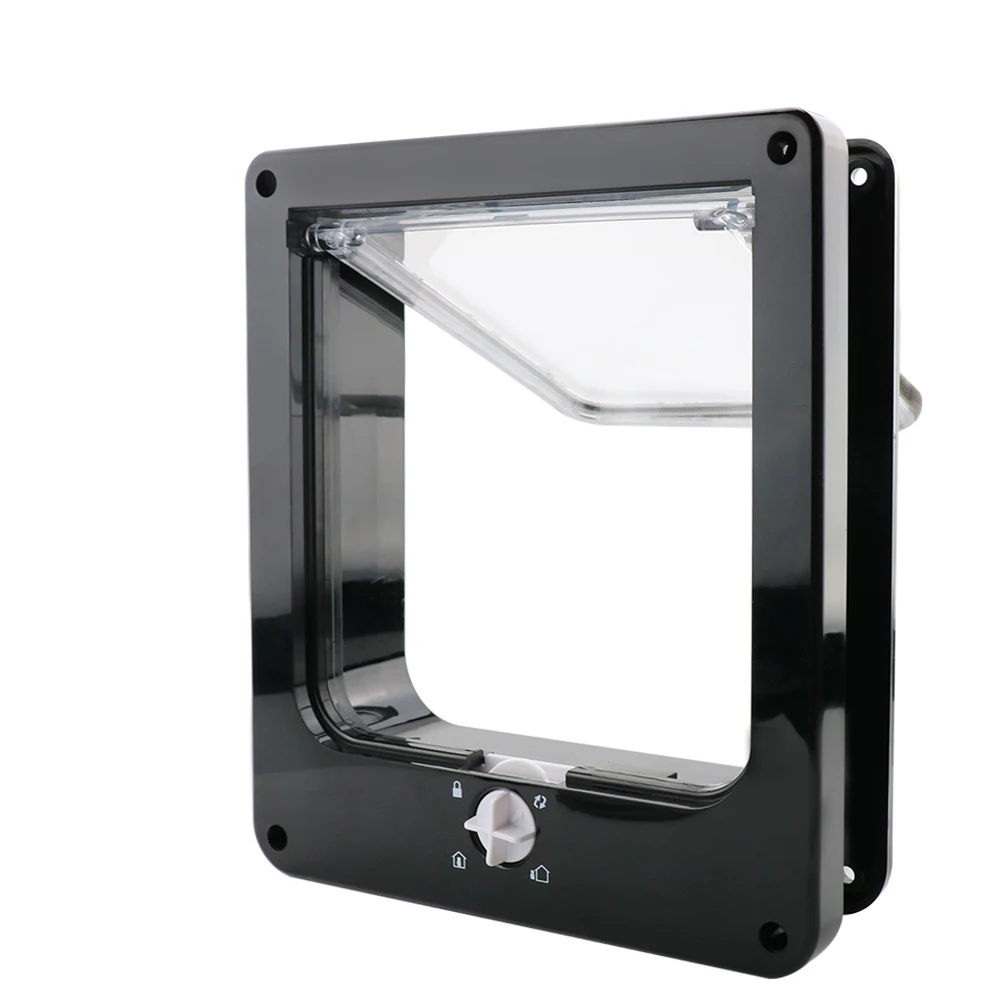 Upgraded 2022 Cat Door Pet Door With 4way Rotary Lock For Cats M Size