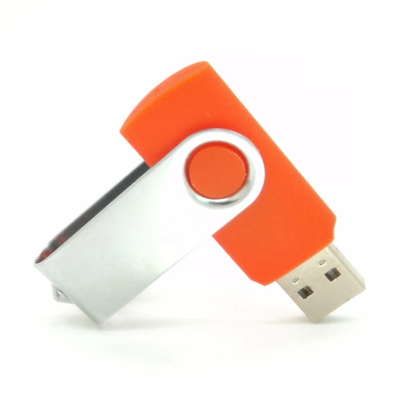 32GB Swivel USB Flash Drive USB Thumb Drive Reliable and Stable Storage Capacity for Students,Office,Company Orange