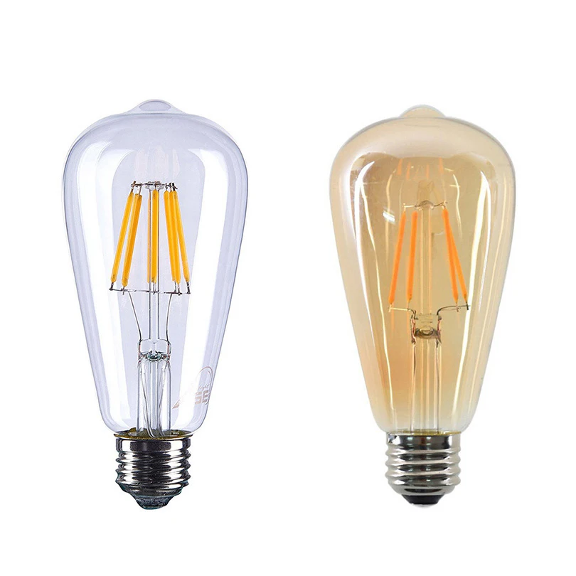 12W 8W 4W G125 G95 A60 ST64 Dimmable ampoule filament E27 E14 LED Light Vintage Edison lamp