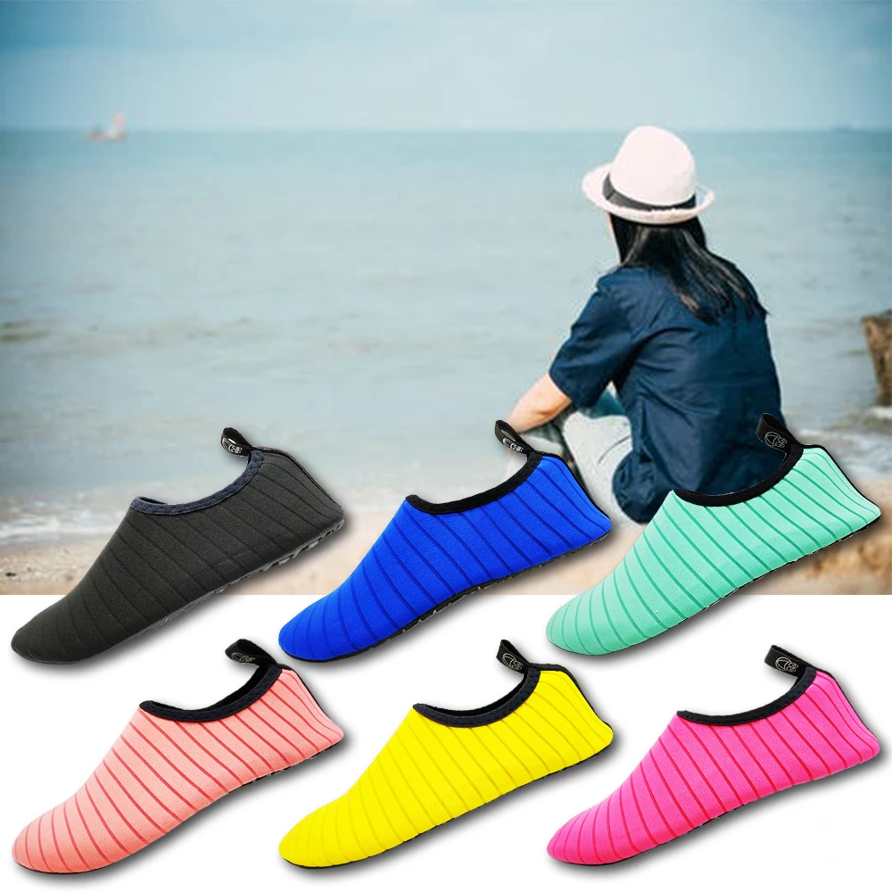 新时尚氯丁橡胶水上运动便鞋水肺潜水游泳潜水浮潜袜软沙滩鞋男子 - b