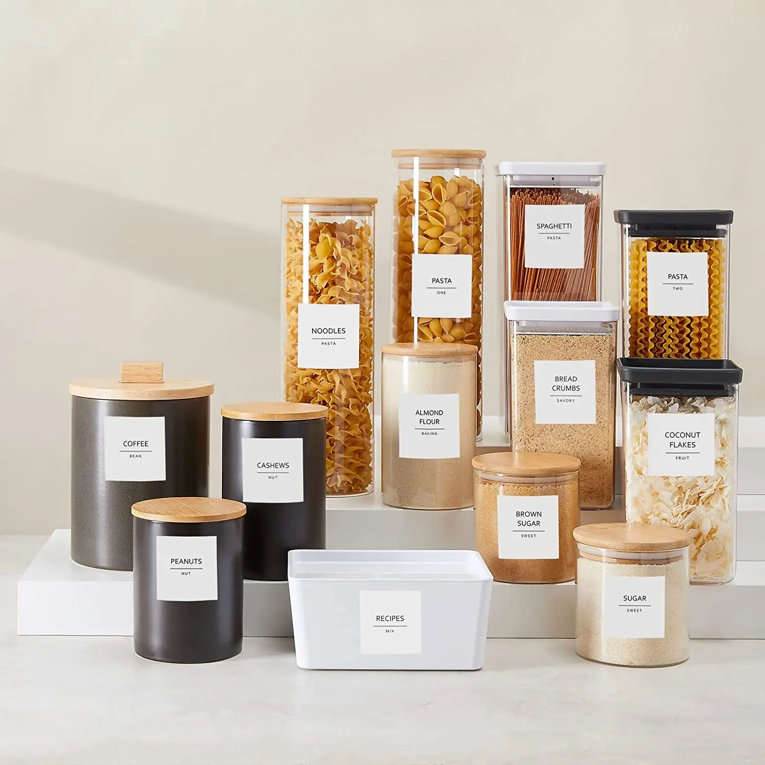 Customized Pantry Organization Labels for Food Storage Containers ...