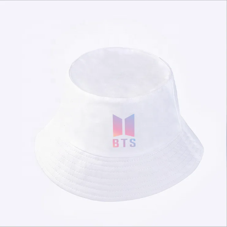 Bts white bucket hat Clearance