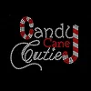 0819N 13*11cm Cane Candy Transfer Strass Rhinestone,Christmas Iron on Rhinestuds Motif,Christmas Santa iron on Transfers