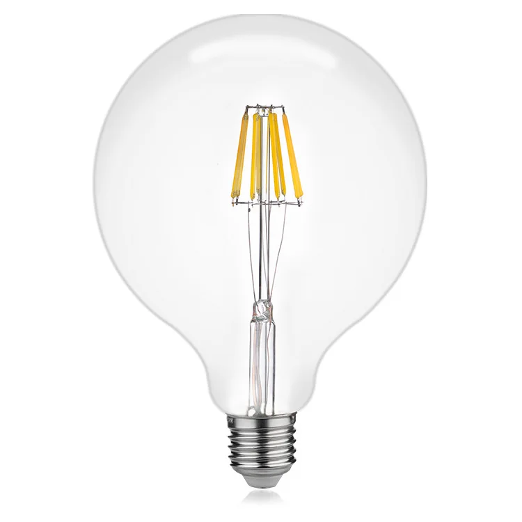 Wholesale Edison Led Filament Bulb G80  Big Global light bulb 8W filament bulb E27 clear glass indoor lamp