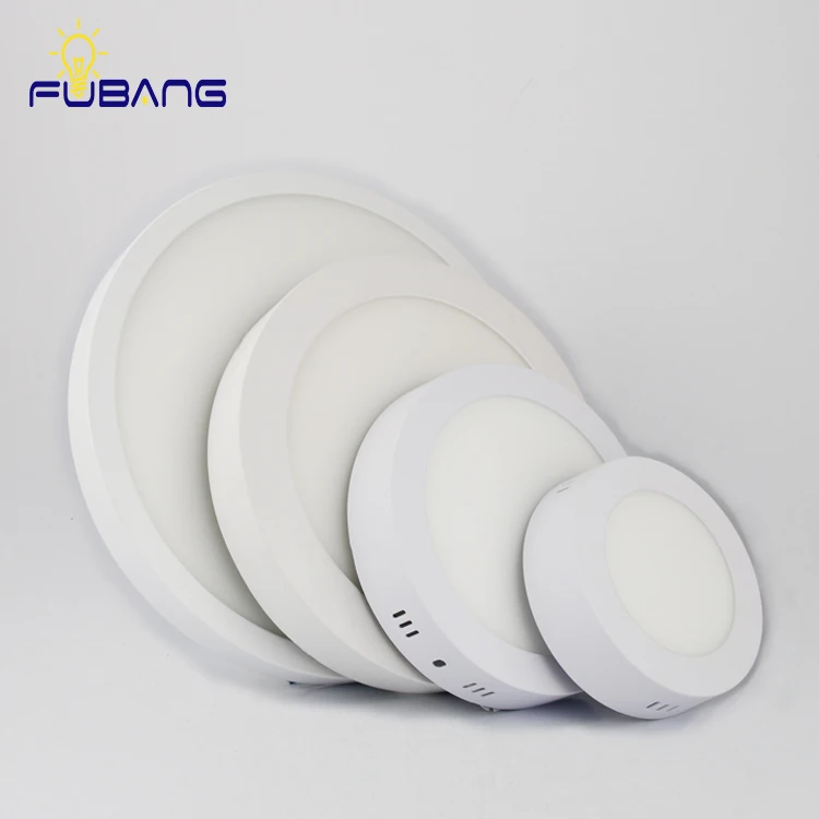 LED panel light surface mounted round 6w 12w 18w 24w indoor 85-277v hot sale economic manufacturer ceiling downlight smd ip44