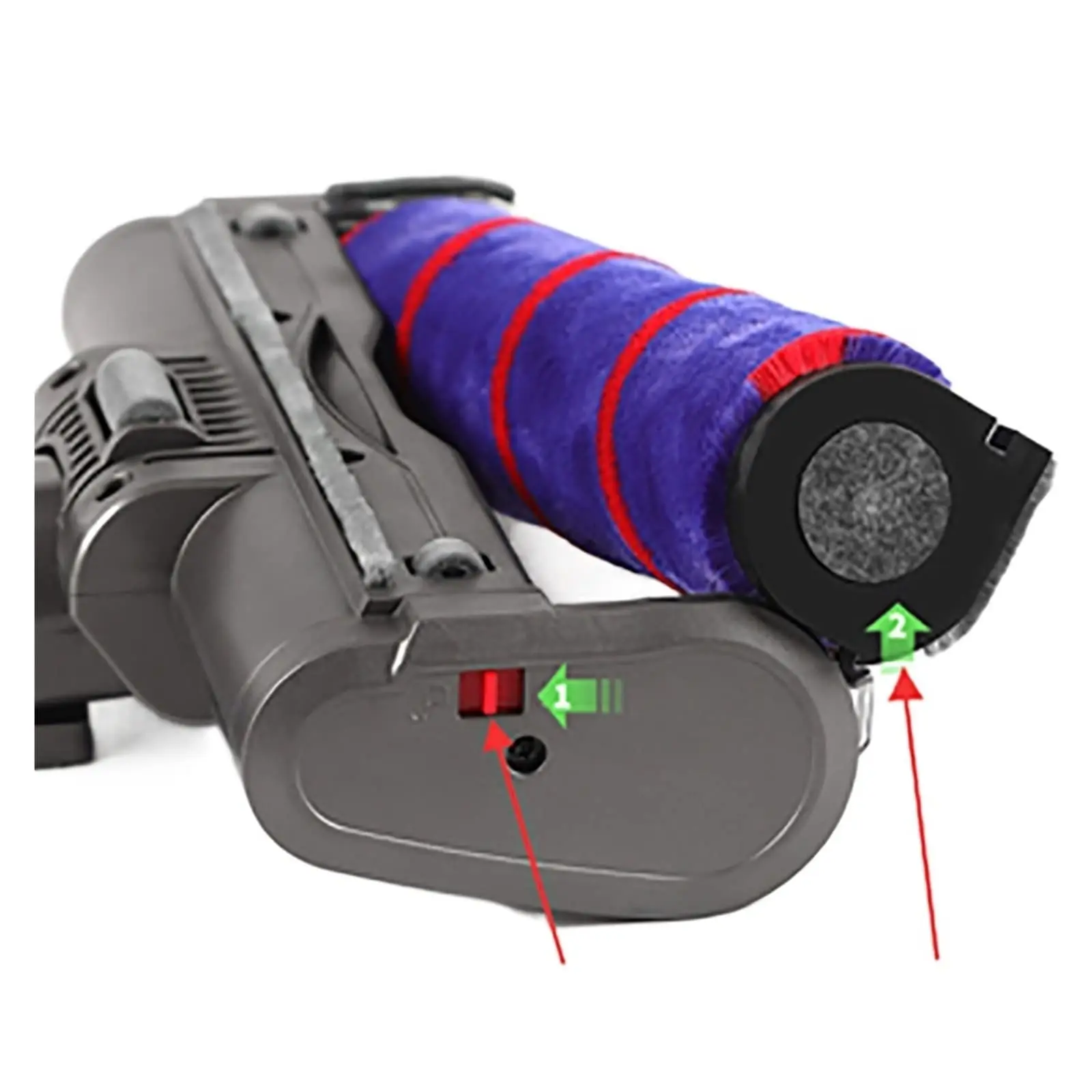 Glosok Electric Carpet Hard Floor Vacuum Cleaner Brush For Dysons V7 V8