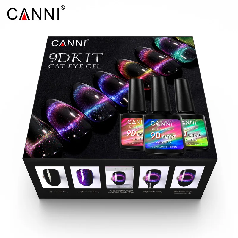 Canni 9d Galaxy Cat Eye Gel Polish 20pcs Kit Nail Art ...