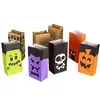 Portable Sport Outside the Box Papers Halloween Treat Sacks - Favor Bags - 5.5 x 7.5 - 48 Pack - Black, White, Orange