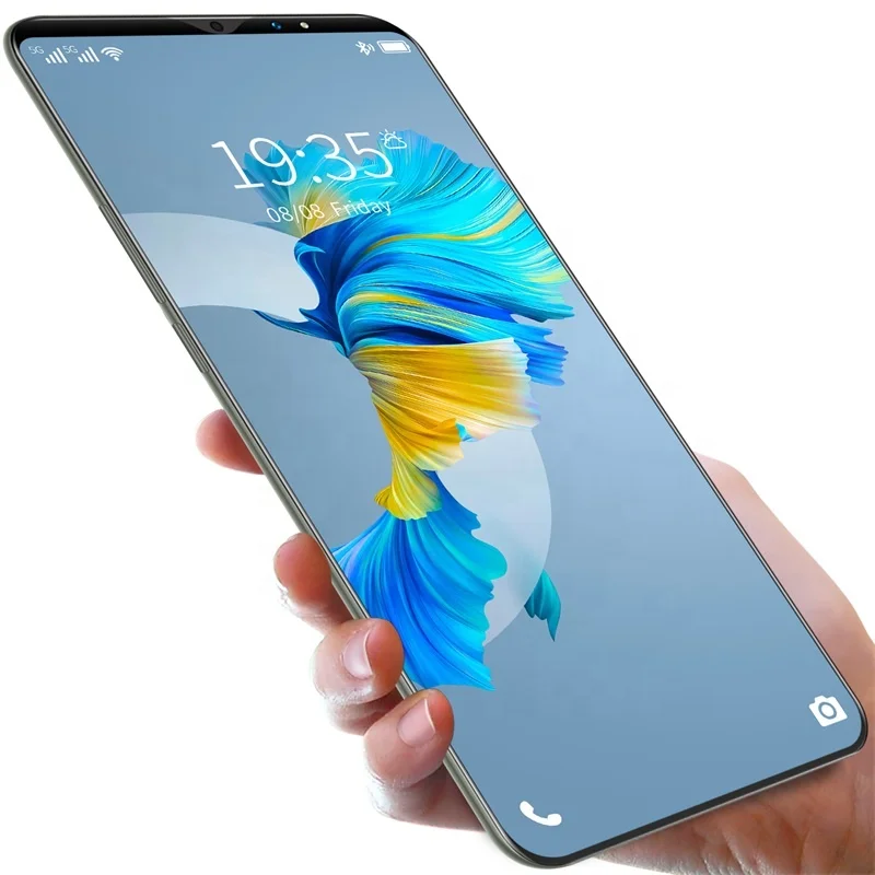 

Dropshippin New Design Mate40/46 pro 7.3 Inch with 6+128GB Large Memory Smartphone Mobile Phone with 4G/5G Dual Sim Card