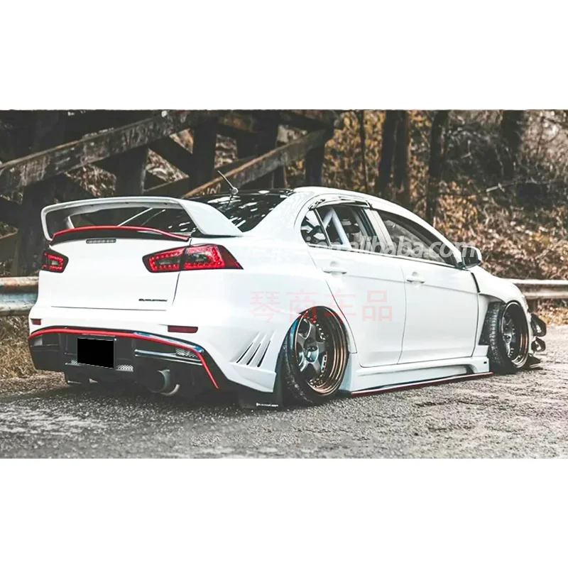 Lancer Ralliart Rear Diffuser For Mitsubishi Lancer Body Kit Lancer Front and Rear Bumpers Side ...