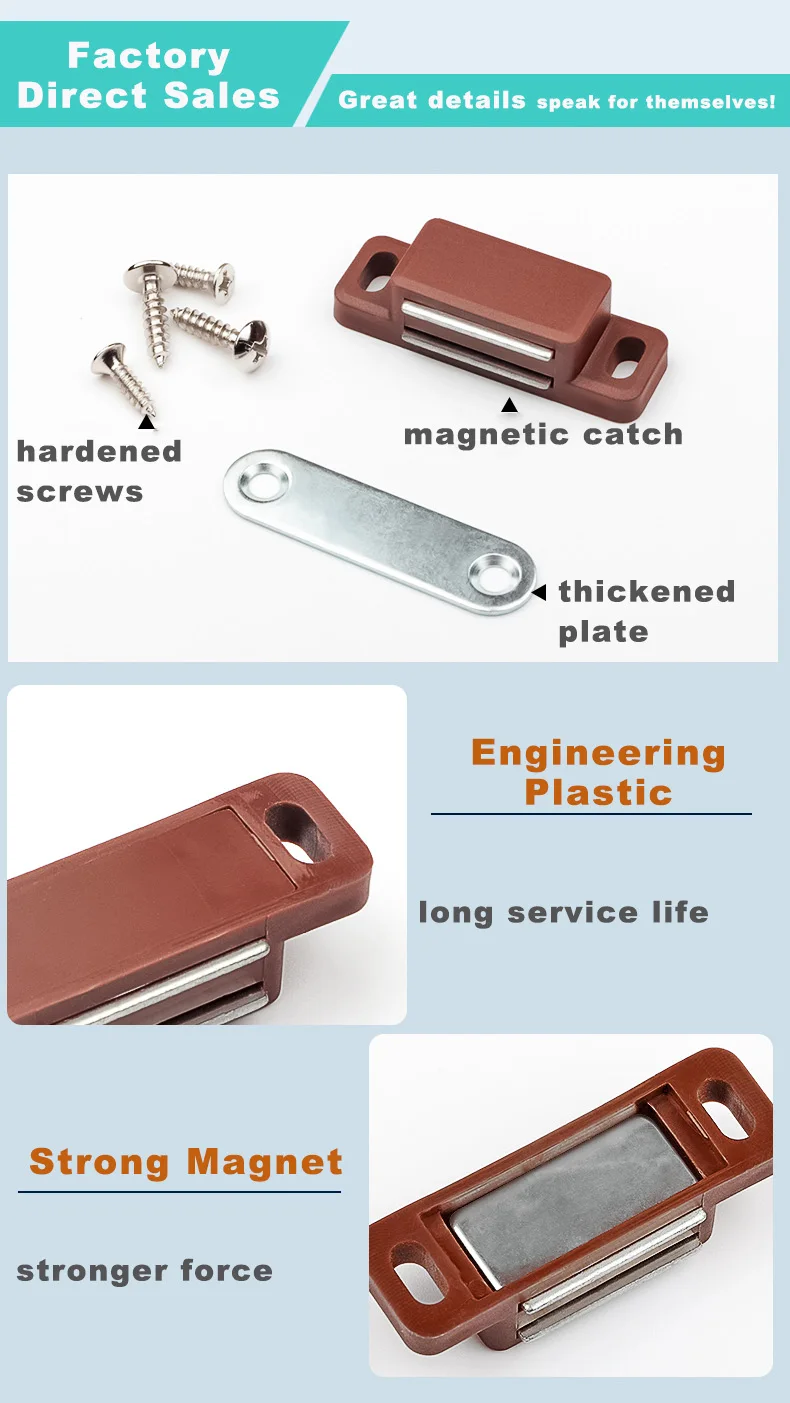 Door Catch Plastic For Kitchen Cupboard Wardrobes