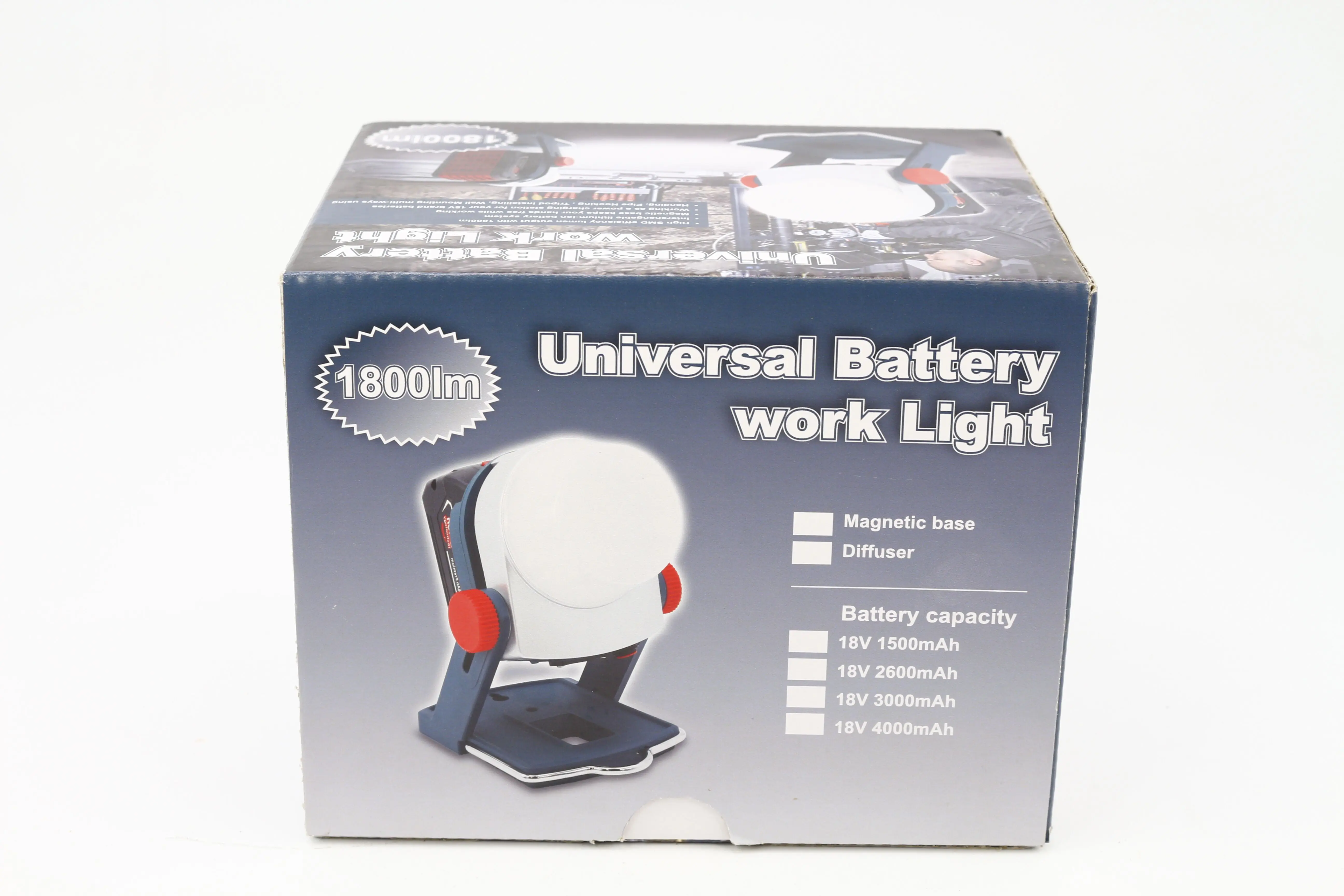 Rechargeable Led Work Light Compatible With Bosch/makita Tool Batteries