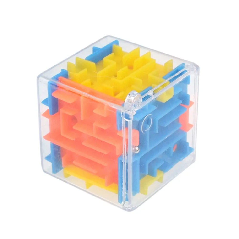 3D Cube Hand Game Case Box Puzzle Maze Toy Fun Brain Game Challenge N7