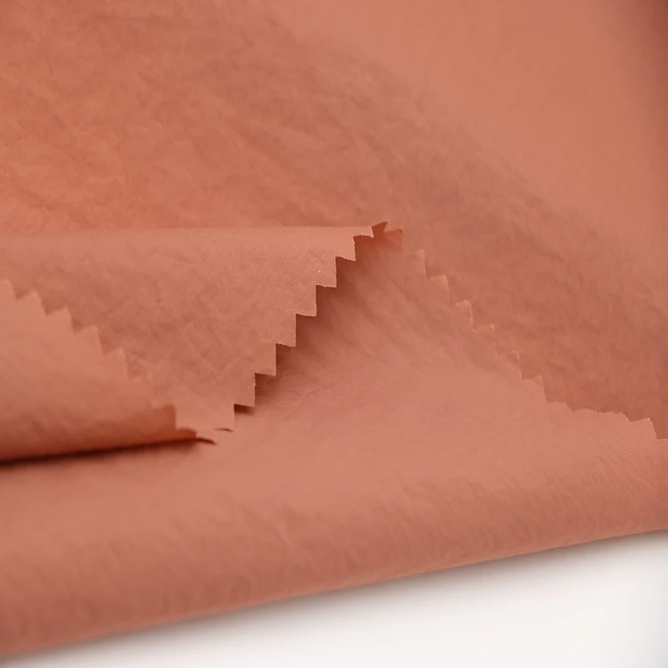 High Quality 100 Nylon 40d 310t Wrinkle Nylon Fabric For Windbreaker