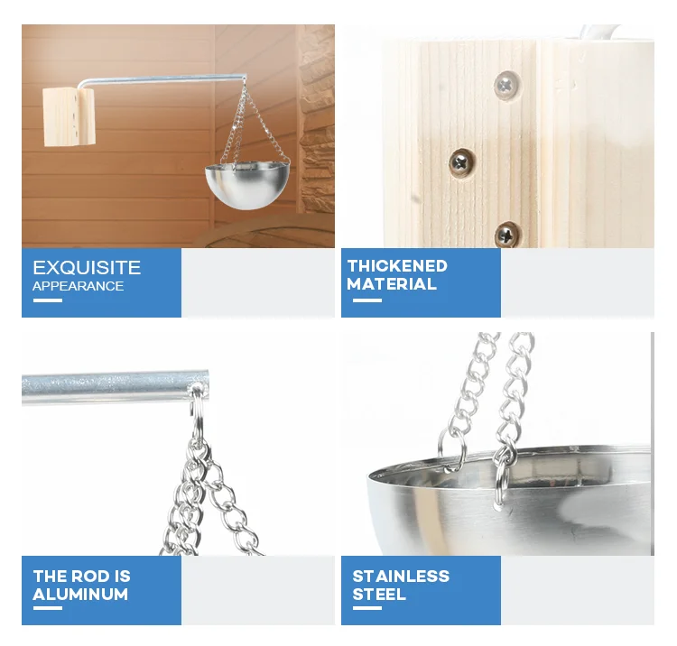 Specialized Stainless Steel Aroma Bowl For Steam Sauna