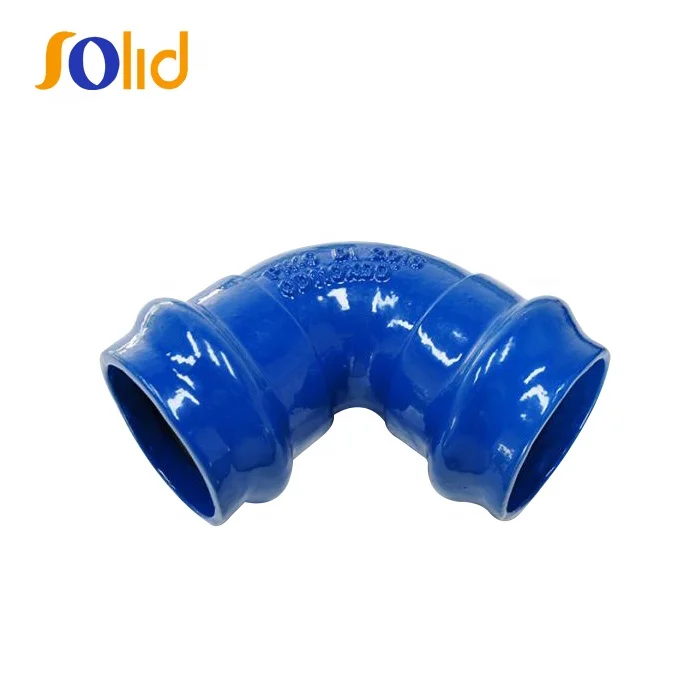 Ductile Iron Double Socket 90 degree bend For PVC Pipe DI Fitting Bend
