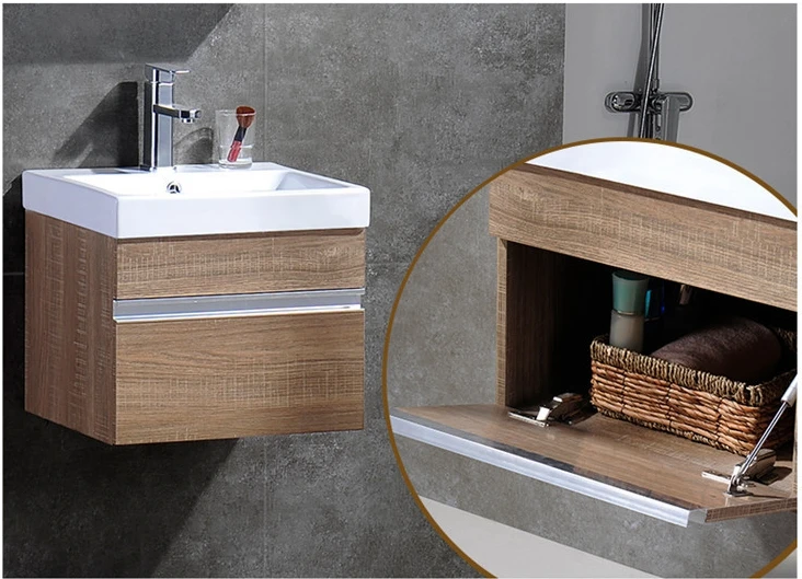 Small apartment vanity combination washbasin modern minimalist washbasin wall hanging  bathroom cabinet vanity unit