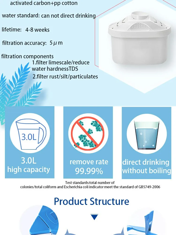 Portable ultrafiltration water filter kettle hollow fiber membrane manufacturer