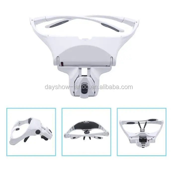 Microblading Headband Magnification Magnifying Glasses Led Light