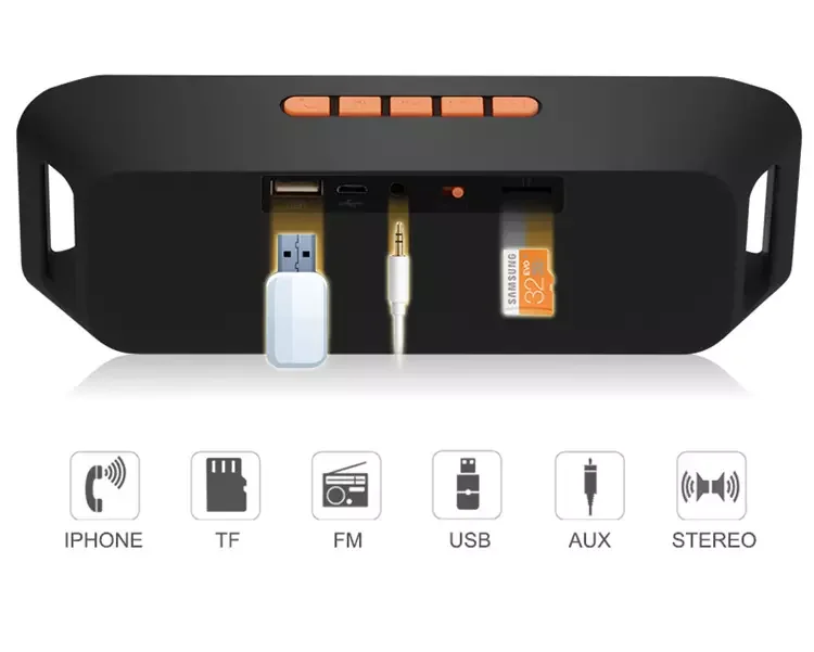 Outdoor bluetooth speaker Portable wireless speaker super bass mp3 speaker SC208 - ANKUX.COM