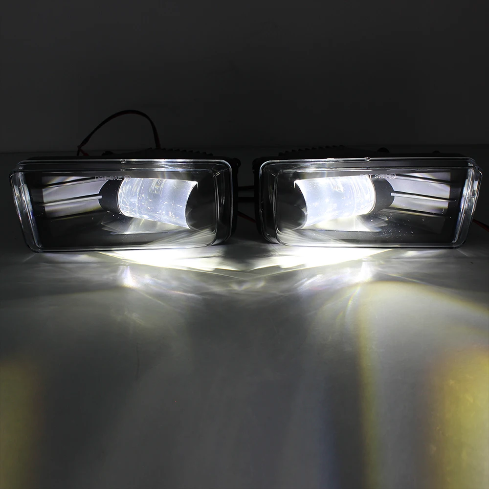 2PCS LED Bumper Fog Light Projector Driving Lights Fit For AVALANCHE/SILVERADO/SUBURBAN 2007-2015
