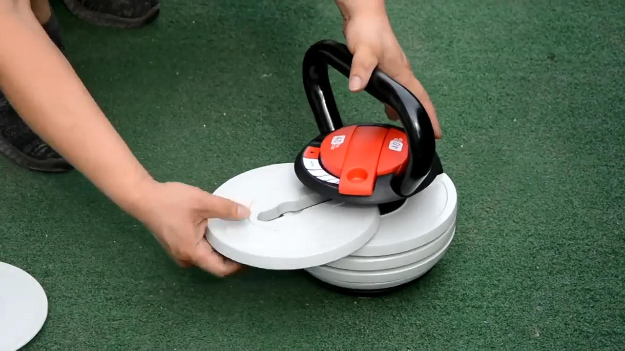 Source 热卖健身房健身pvc铸铁lb 40lb可调节壶铃与板on M Alibaba Com