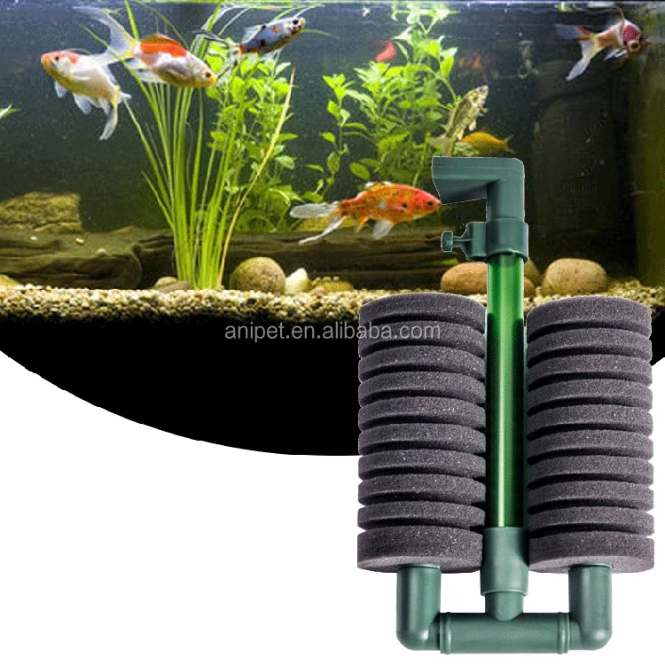 Goldfish Bowl Filter In Three Sizes Air Operated Bio Sponge Aquarium Fish Tank 