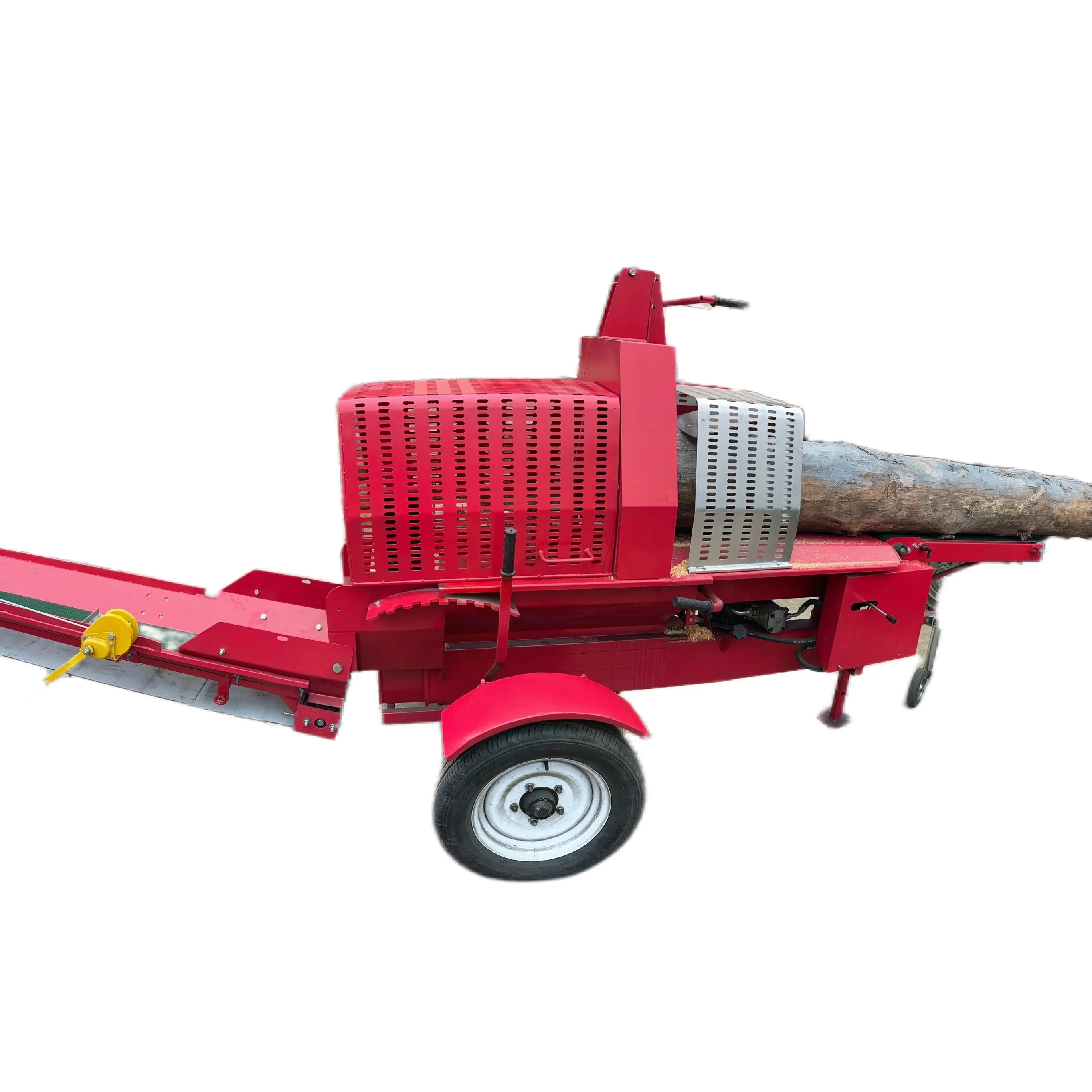 High Quality Fire Wood Processor Hydraulic Firewood Processor Machine Log Splitter Forestry