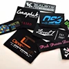 wholesale garment woven label/tag/customized clothing embroidered logo/satin /silk printing