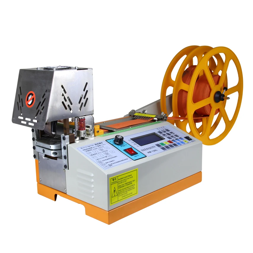 Automatic Hot Knife Slant Angle Tape Cutting Machine For Leather Strap