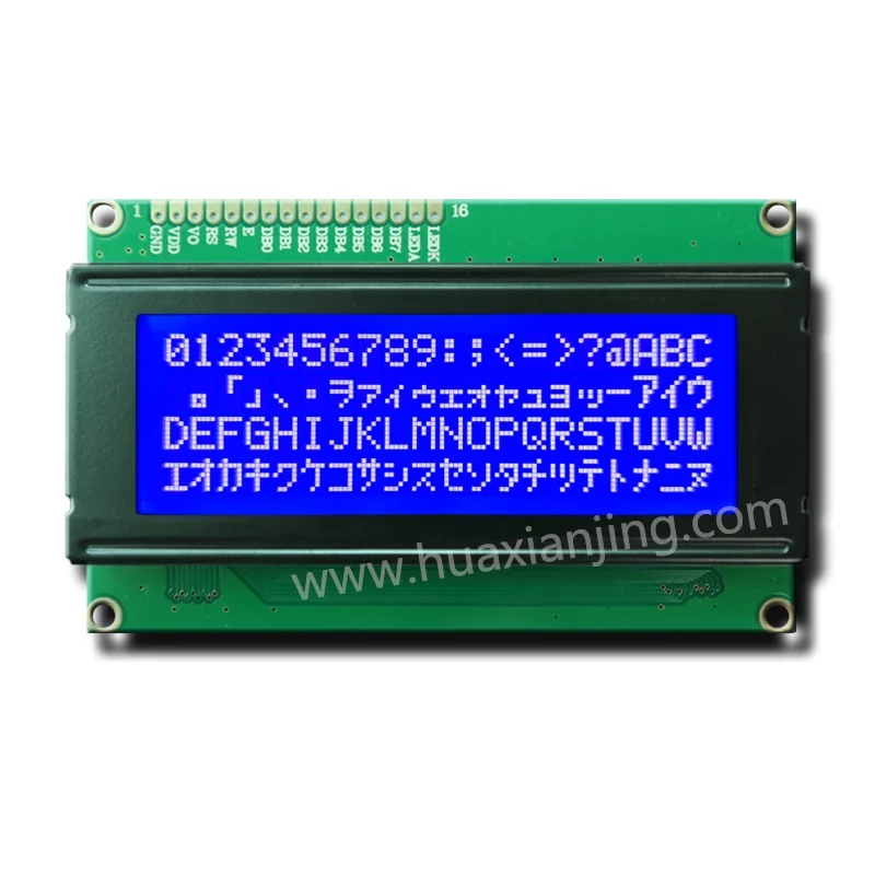 Display LCD alfanumérico STN negativo DEM20486SBH-PW-N 20x4 LED 