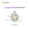 super speed LAN 4 pairs category cat6 UTP indoor networking Cable 305m roll price with CE