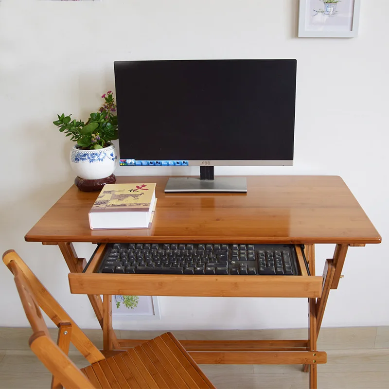 Bamboo Office Desk Natural 70 Cm Home Office Desk Foldable Desk Buy