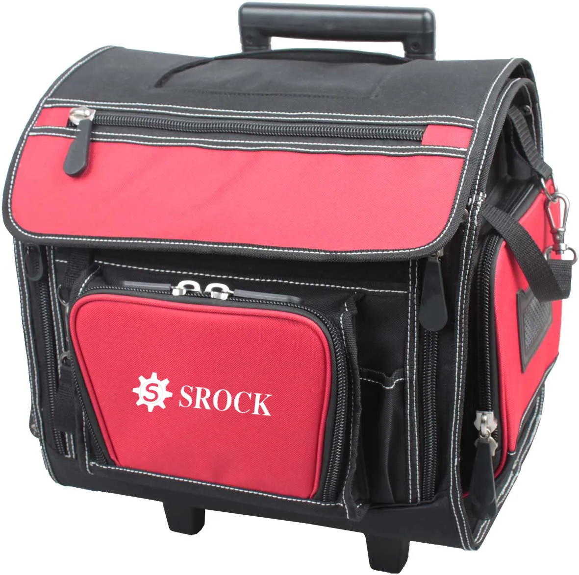 Large Space Trolly Heavy Duty Tool Bags With Wheels Rolling Tool Bag