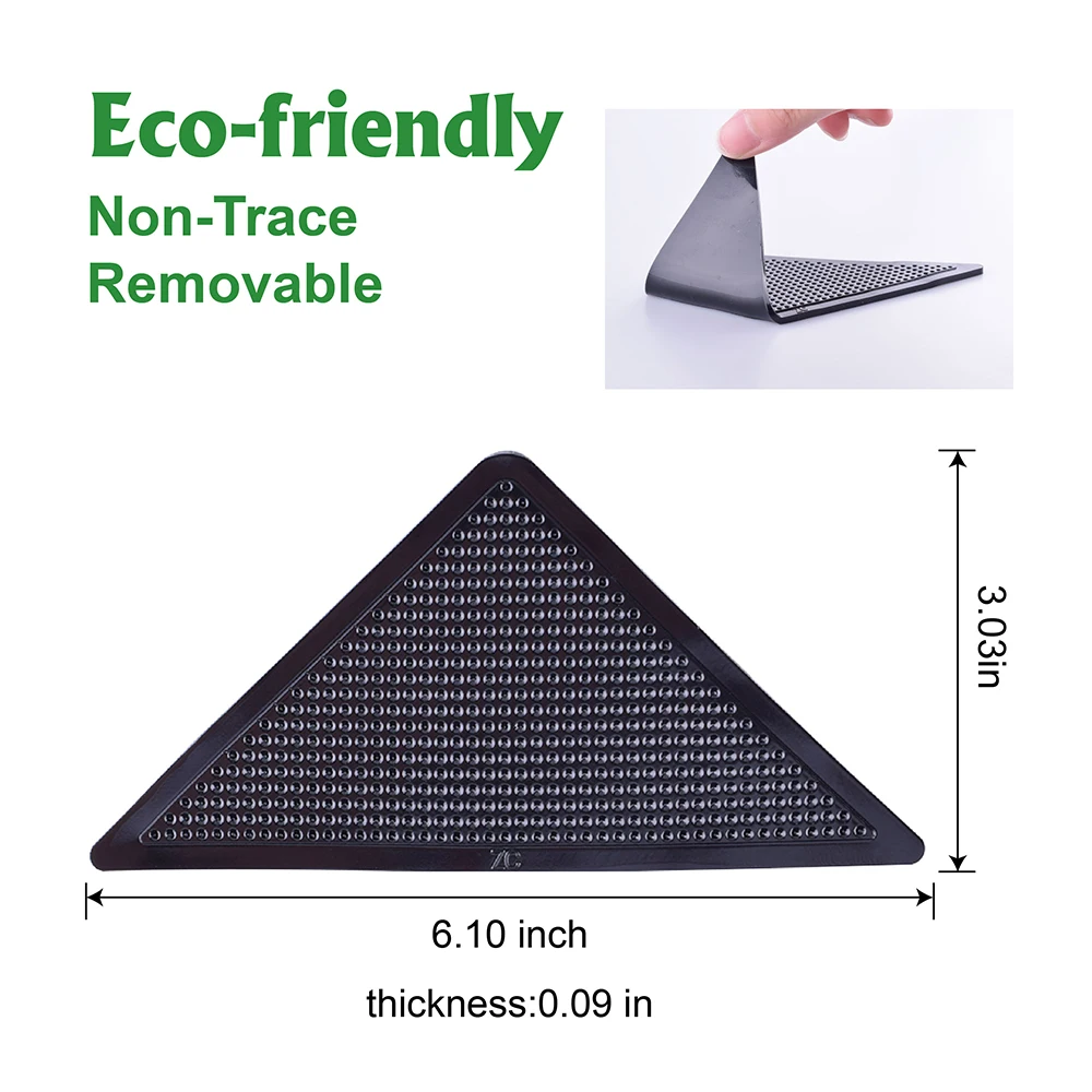 
home accessories 4pcs anti curling rug strips pad carpet gripper for carpet edge 