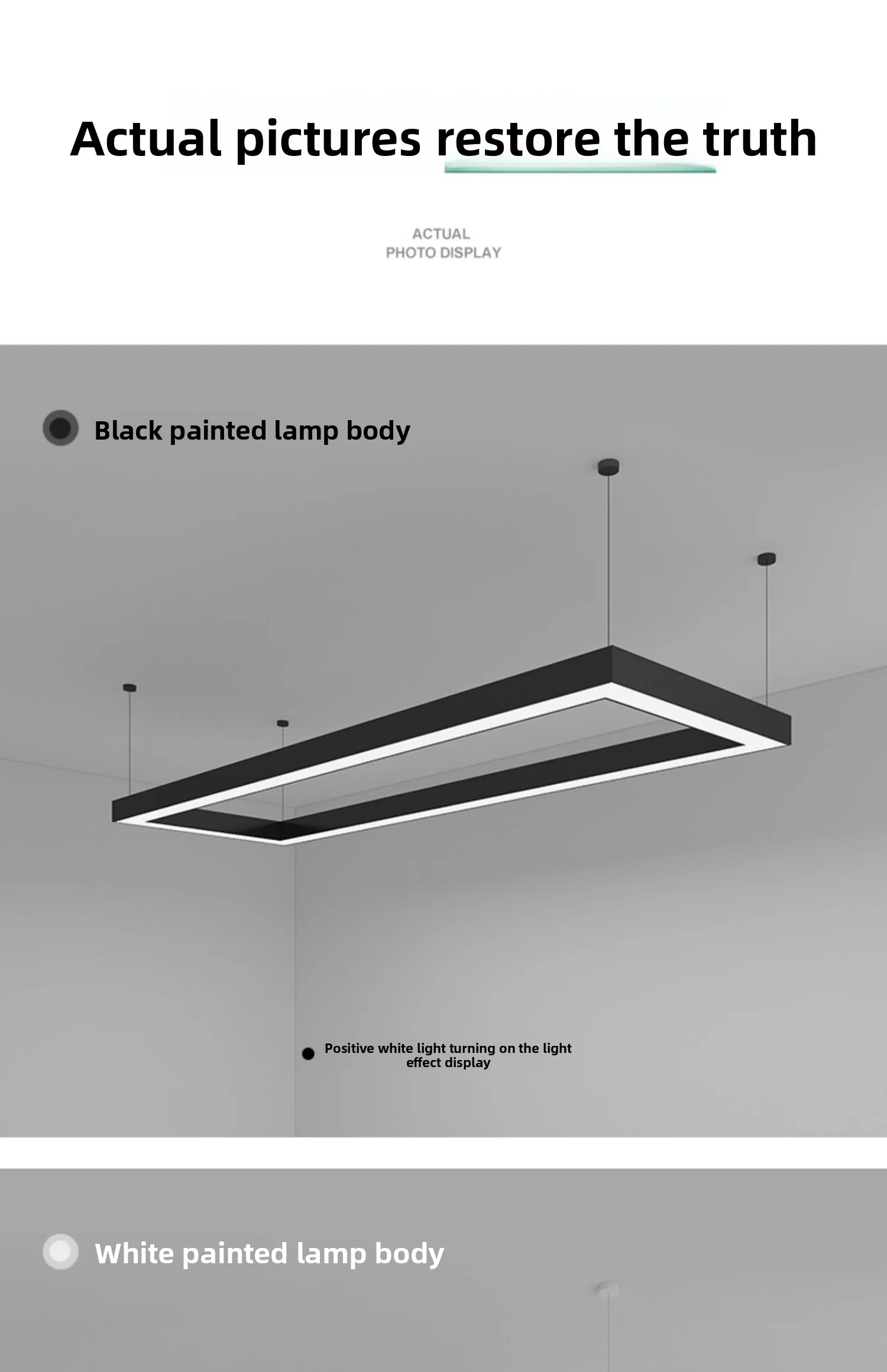 product high quality 40w modern led linear light system aluminum housing pendant office  supermarket shop lighting-17