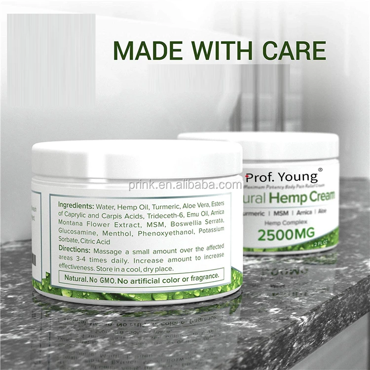 Hemp Oil Facial Cream Good For Skin Health Efficient Inflammation Low