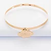 Inspire stainless steel jewelry Custom bracelet gold-plated bangle engraved cloud charm customize for your needs