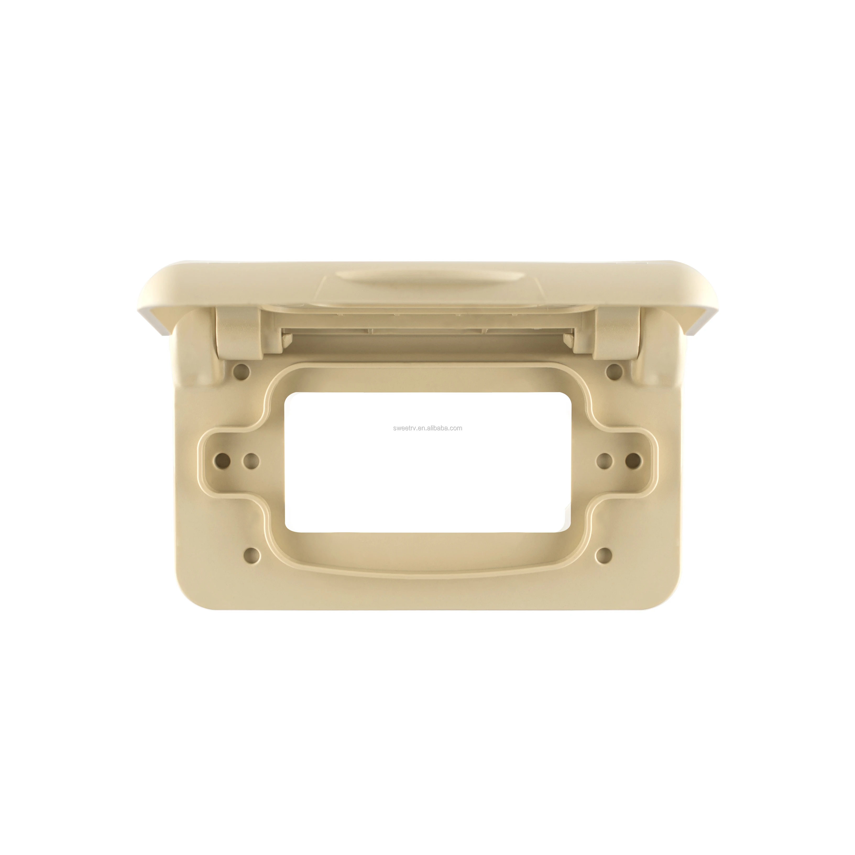 J384 Rv Waterproof Outlet Cover With Gfci Receptacles Black And White