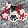 Christmas Gift Stockings New Year Gifts Bags Cat Dog Paw Christmas Presents Sacks Christmas Decoration