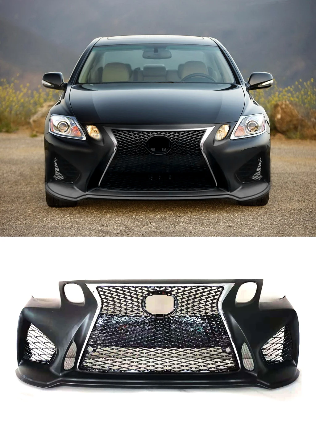 Car Body Kit Modified Front Bumper Grille Body Kits For Lexus Gs 2008