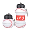 Custom Sports Silicone Foldable Drinking Collapsible Water Bottle Compressible