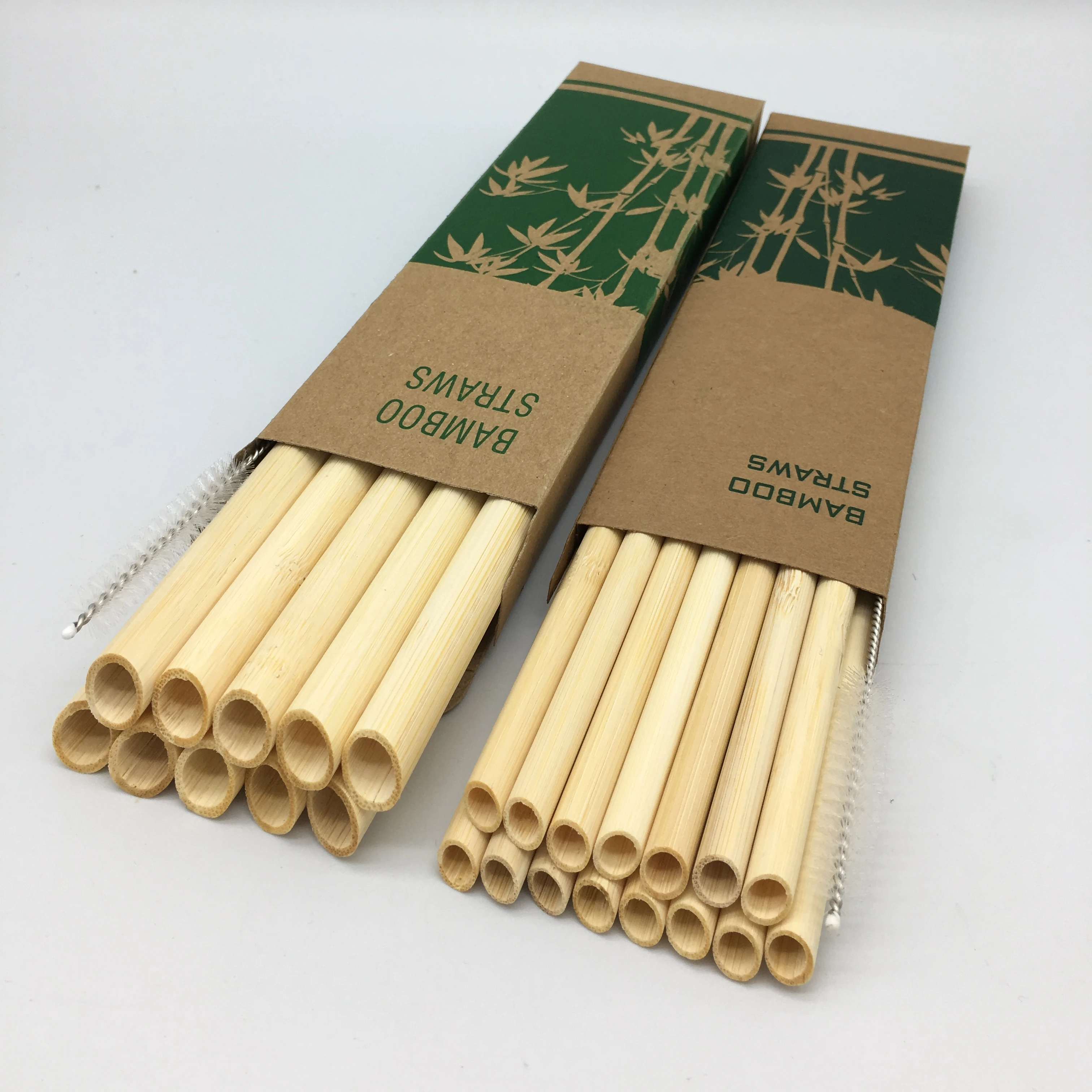 生态友好工厂竹吸管与定制logo,竹吸管,100% 天然竹吸管可重复使用的