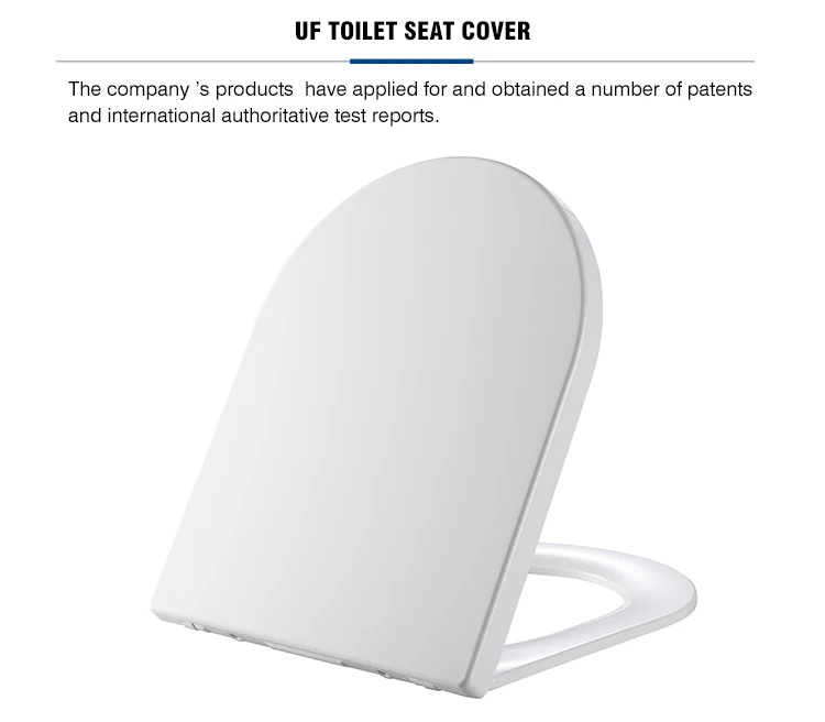 Promotional High quality long duration time Sanitary urea toilet cushion porcelain white toilet seat cover
