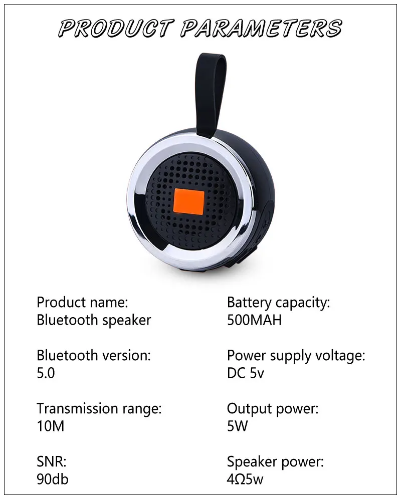 Outdoor Subwoofer Stereo Portable Wireless Bluetooth Speaker FM Radio TF USB MP3 Player - ANKUX.COM