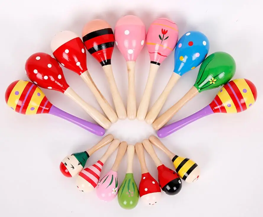 hot sell wooden maracas custom educational plastic baby maracas