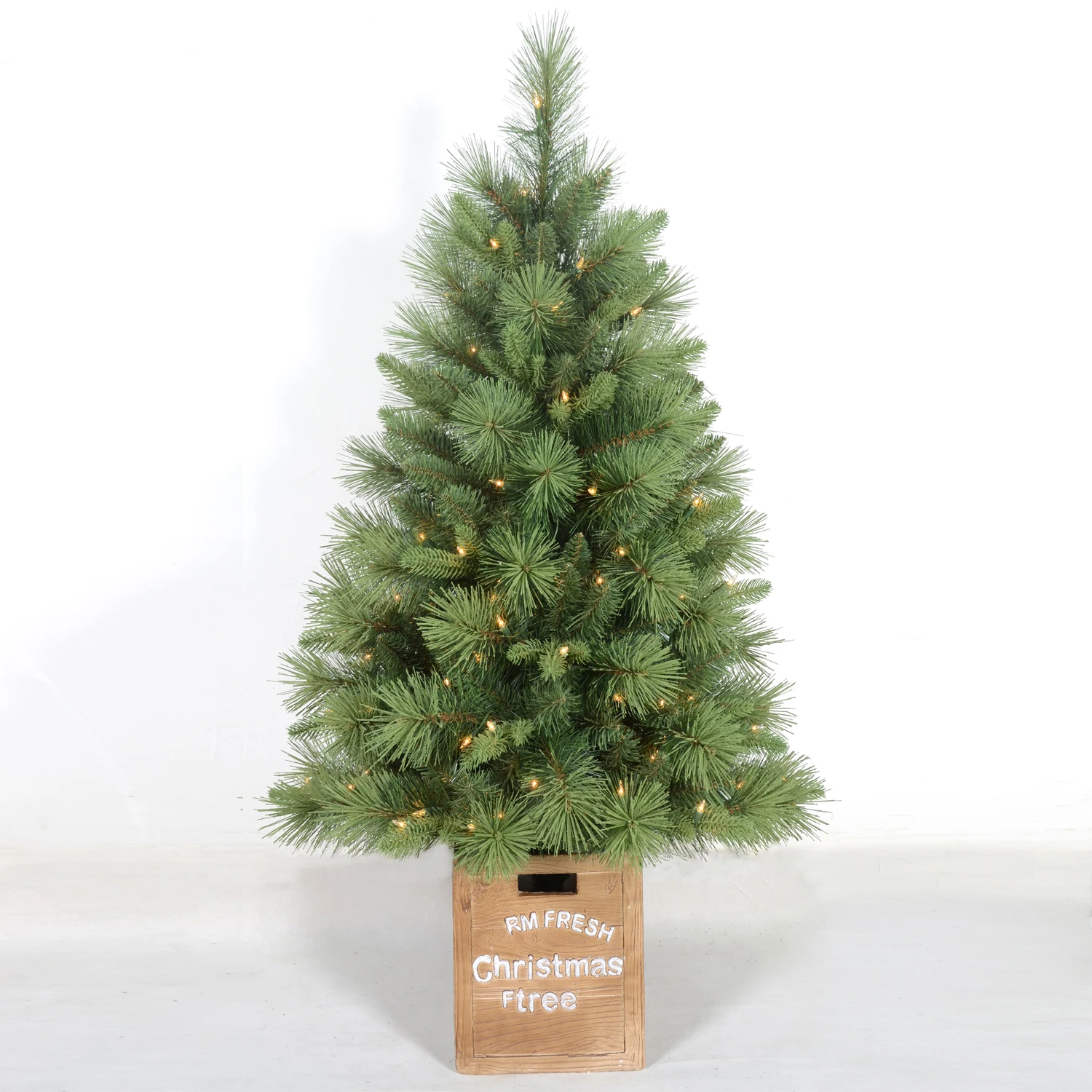 Yiwu Merry Tree 3ft Indoor Christmas Tree Top Customizable Size with Warm White LED Lights for Indoor Decoration manufacture
