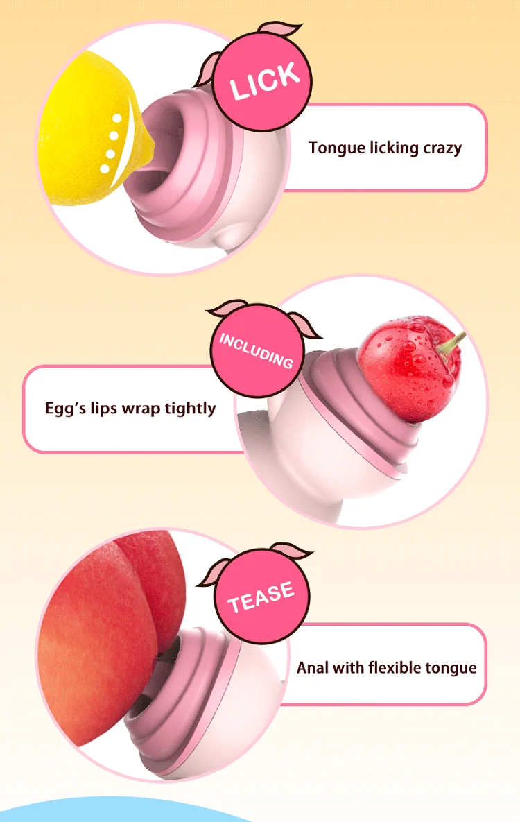 Ergonomic grip design of pink clitoral stimulator