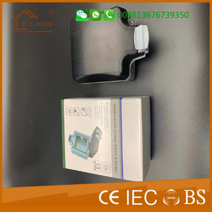 Ip66 Ip65 Ip54 Single Switched 13a Water Proof Outdoor Socket Box Pc Abs